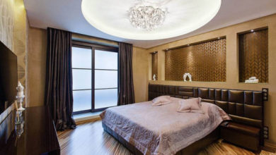 Фото - Потолок из гипсокартона в спальне: доступность и красота